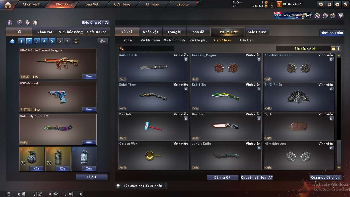 shop acc cf uy tin gia re